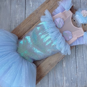 Disfraz de niña recién nacida, vestido de sirena, disfraz de niña, fotografía de recién nacida, atuendo de regalo para recién nacido, listo para enviar, regalo de embarazo