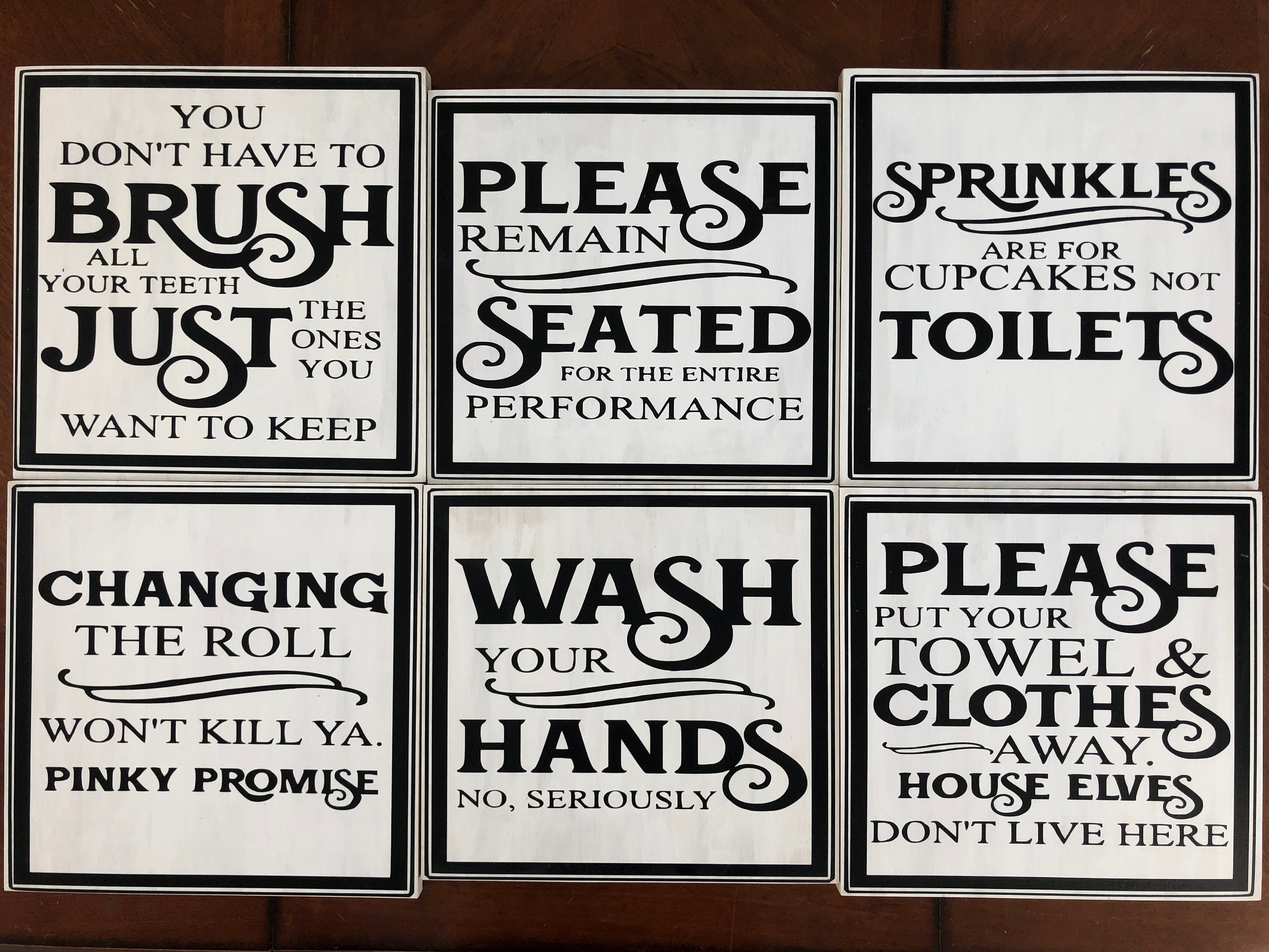 Funny Bathroom Signs Printable - Customize and Print