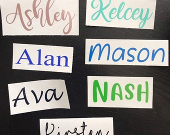 Custom Vinyl Name Decal, Personalized Stickers