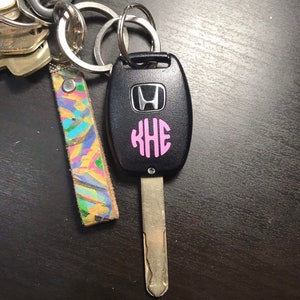 Key Monogram Decal, Car Key Monogram, Monogram Decal, Car Key Monogram Decal, Monogram Sticker, Small Monogram Decal, Monogram