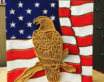 American eagle in color