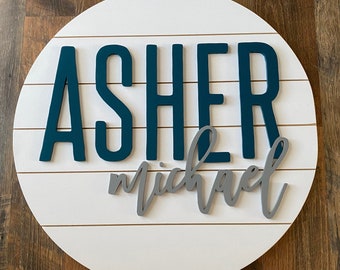 Wooden Multiple Name Sign - Etsy