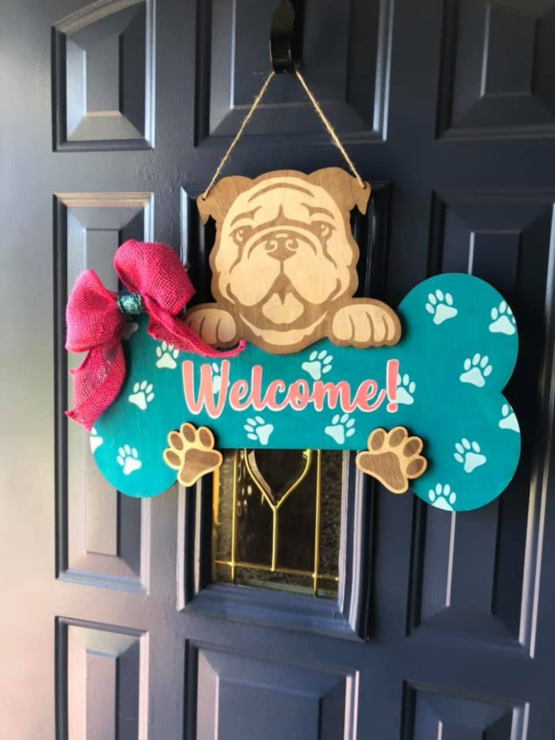Custom Dog Door Hanger Soumettez votre photo pour voir VOTRE chien