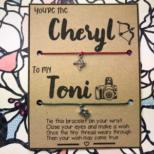 Riverdale Inspired Cheryl and Toni Wish Bracelets, Choni, LGBT, love, girlfriend, Archie Comics, Riverdale Vixens, southside serpents