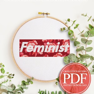 Feminist Cross Stitch Pattern, Feminism Cross Stitch, Funny Cross Stitch, Modern Cross Stitch, Cross Stitch Pattern
