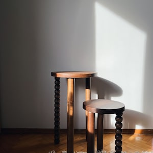 Piloti Side Table, Handmade Coffee Table, Modern Side Table, Wooden Coffee Table, Three-legged Stool, Plant Stand, Minimal Home Decor