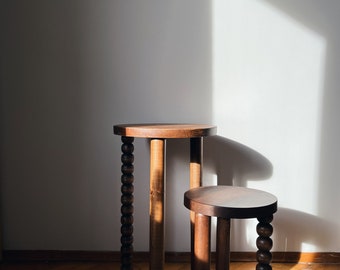 Piloti Side Table, Handmade Coffee Table, Modern Side Table, Wooden Coffee Table, Three-legged Stool, Plant Stand, Minimal Home Decor