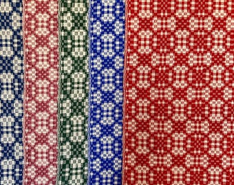 Handwoven Table Runners in Prim Rose Pattern