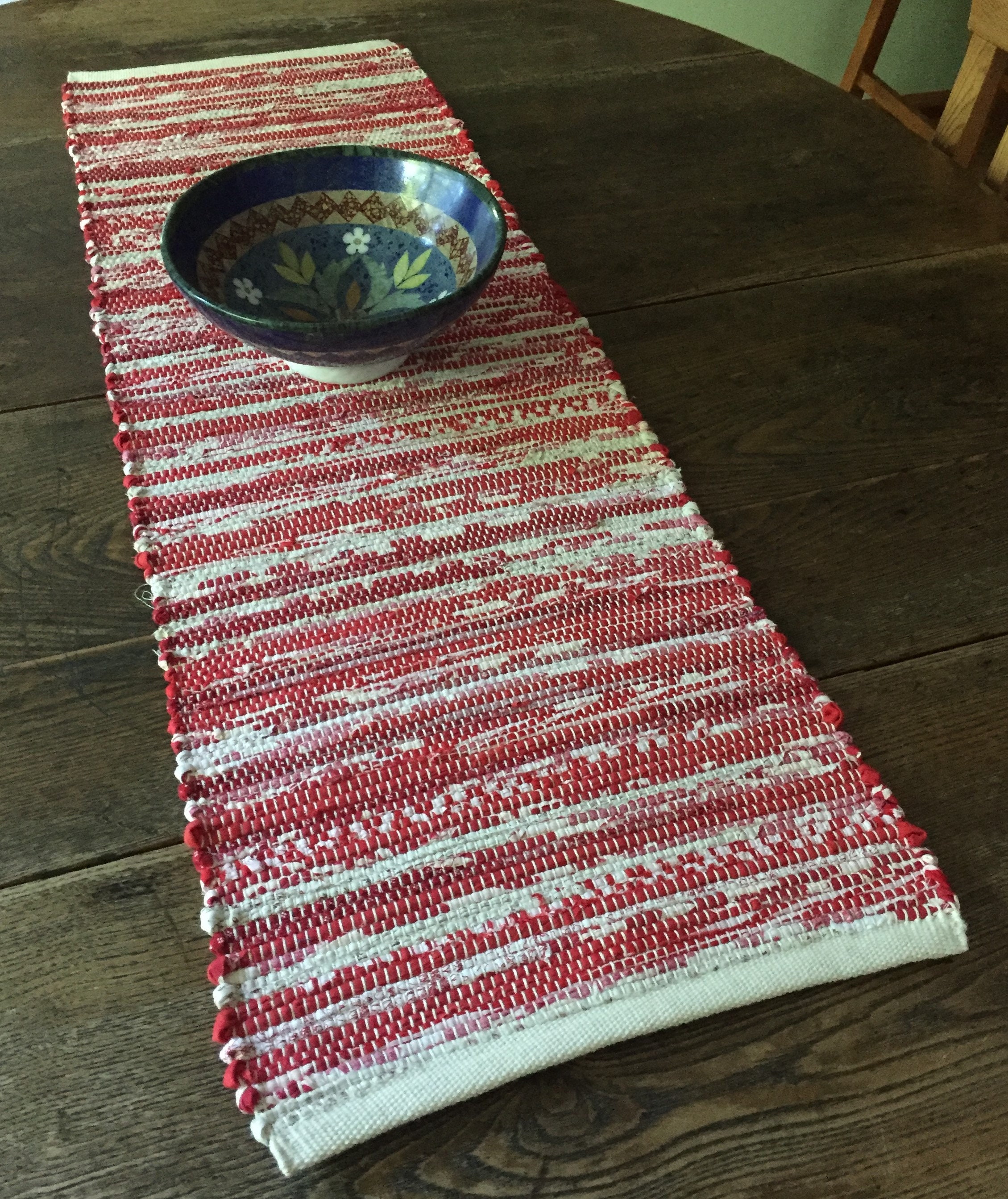 Handwoven Rag Table Runner Etsy