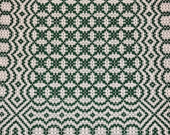 Handwoven Table Runners in Overshot 'Snowball' Pattern