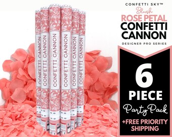 6 Wedding Popper Cannon Rose Confetti Proposal Engagement Party Valentines 24