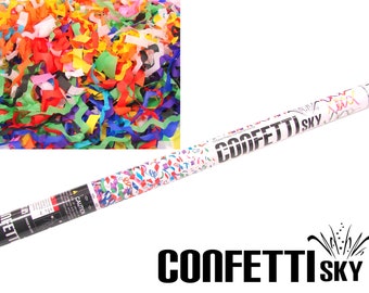 32" Multi-Color Streamer Confetti Cannon | Graduation | Class of 2018 | Party Popper | Wedding Favor