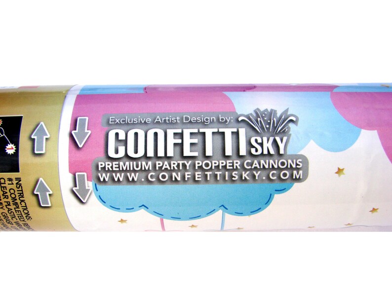 Balloon Alternative Moon /& Star 12 24 Blue Boy Gender Reveal Confetti Cannon Baby Reveal Smoke Alternative Party Idea 6 PACK