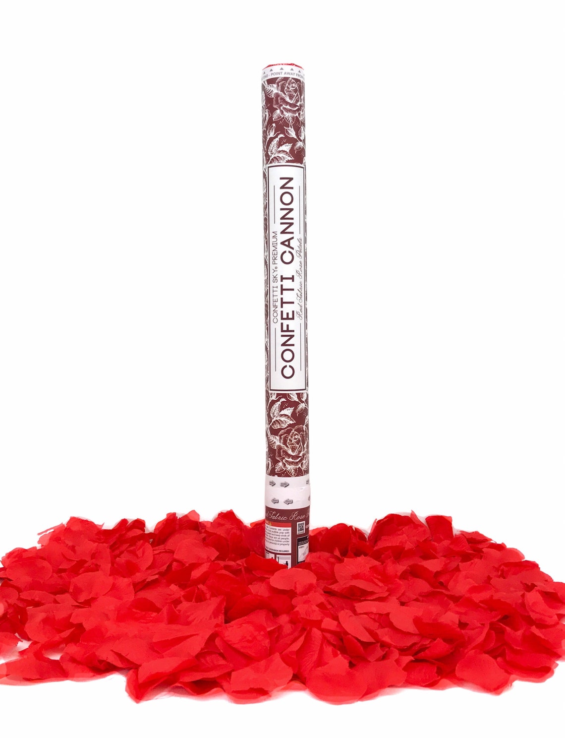 Red Rose Petal Confetti Sky Cannon 24 inch party popper Etsy