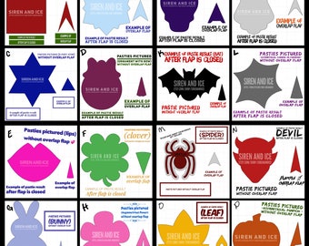 Zestaw „Wybierz 4” – sezonowy/świąteczny plik do wycinania w formacie SVG/JPEG lub zestaw szablonów Z klapką (nie pokazano na zdjęciu)