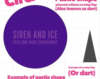 Circle shape pastie SVG/JPEG cut file