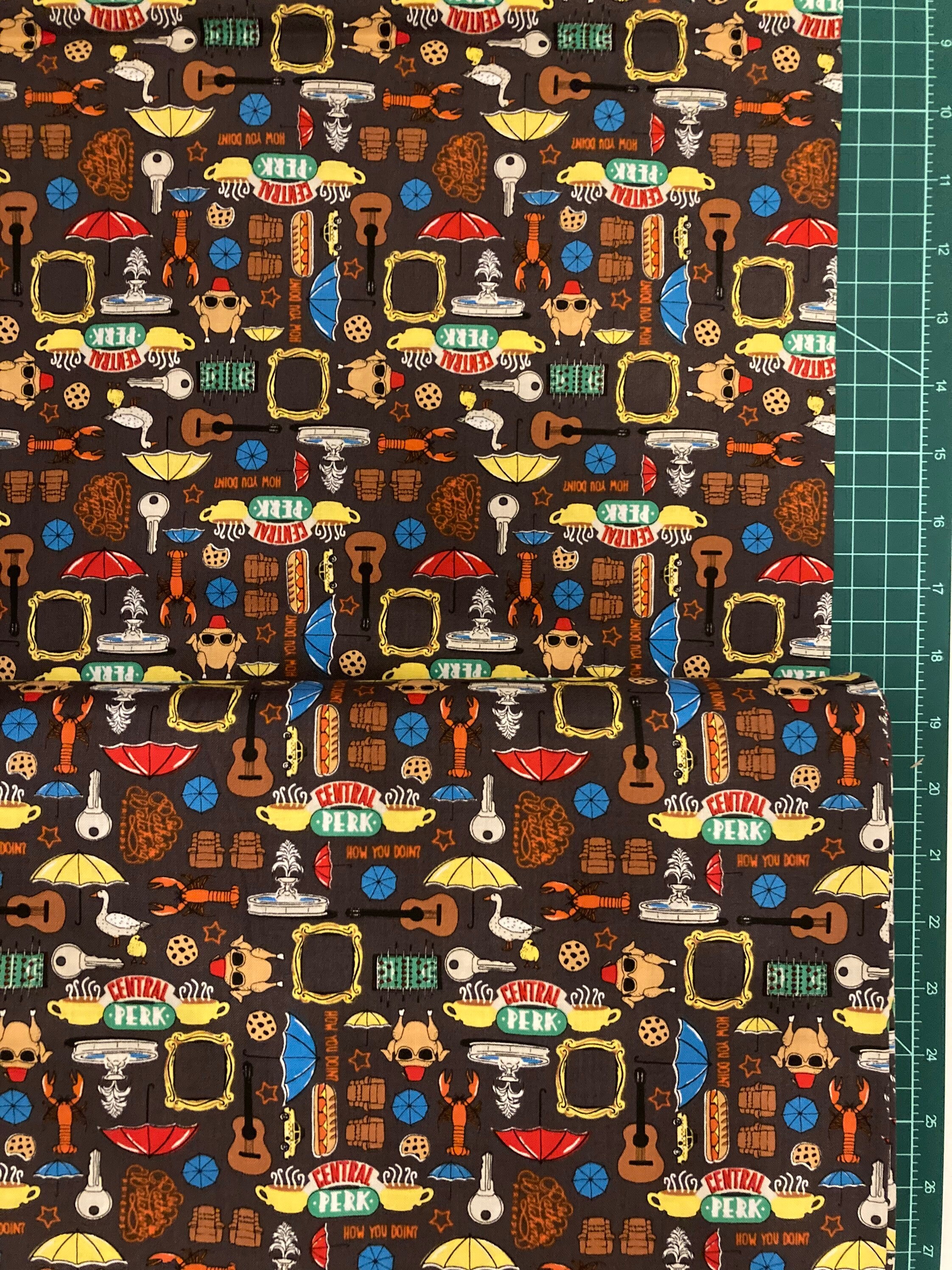 Friends Fabric Friends TV Show Fabric I'd Rather Be Etsy