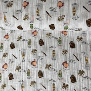 harry potter muslin fabric
