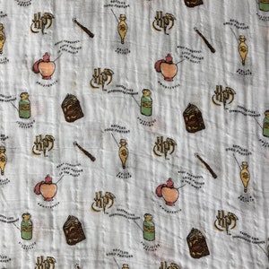 harry potter muslin fabric