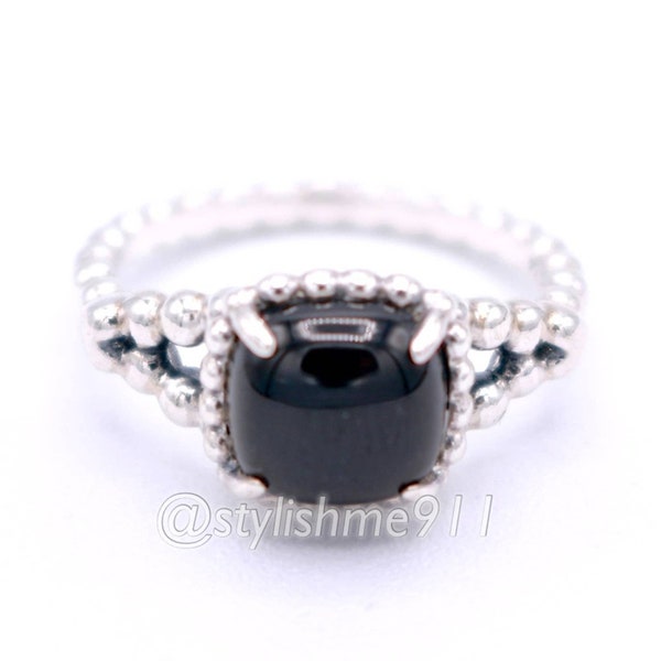 Authentique bague PANDORA en cristal noir Vibrant Spirit