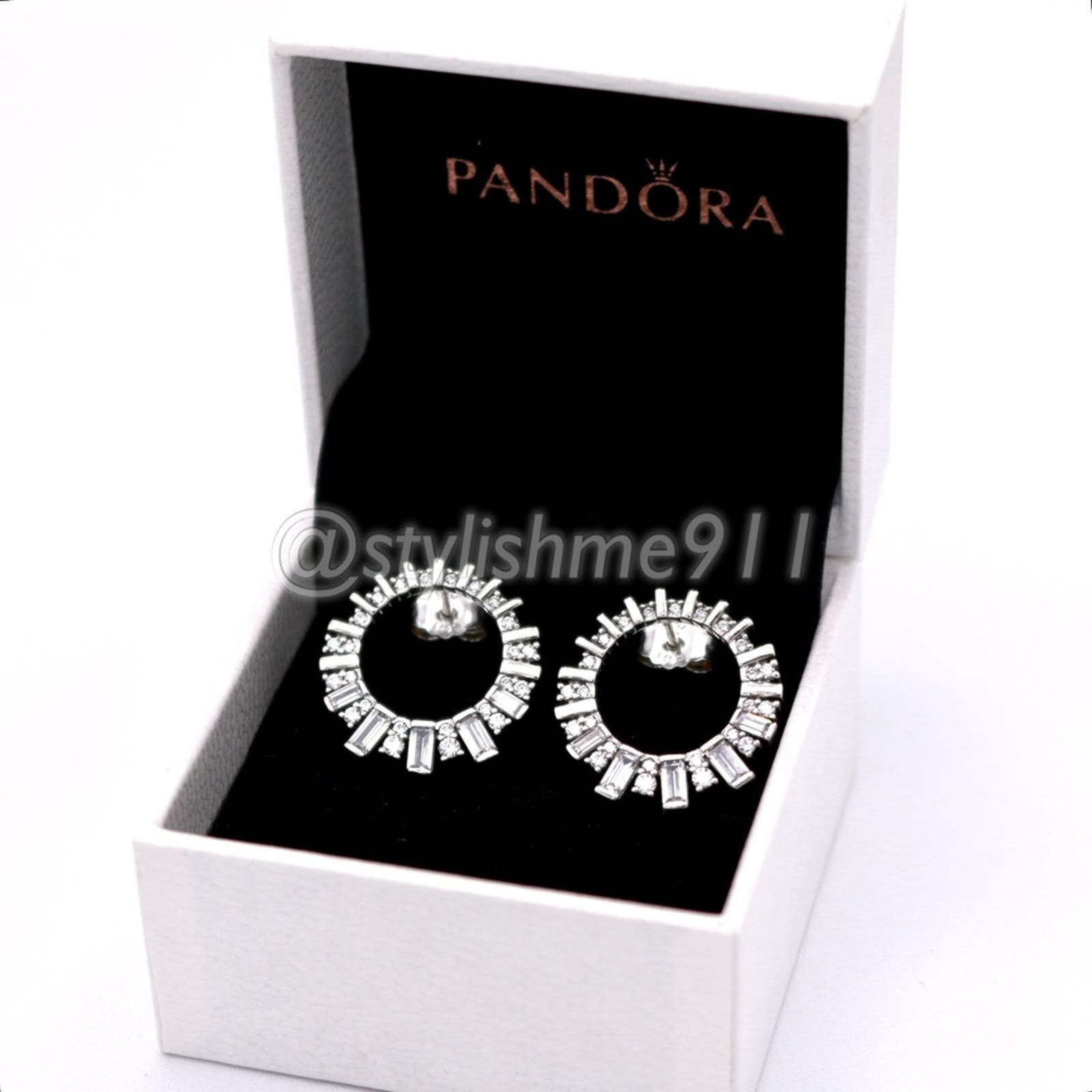Pandora glacial earrings deals