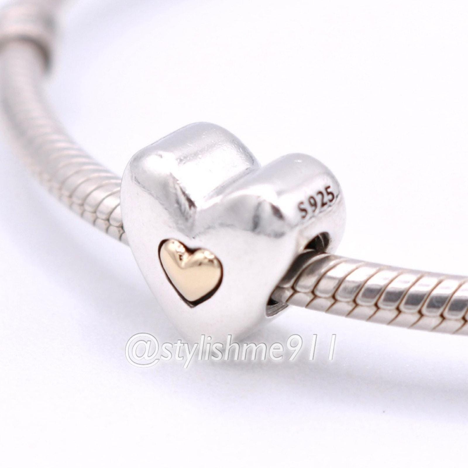 ❤️ Happycharmページ❤️ Authentic Pandora Happy Anniversary Heart Charm With 14K Gold