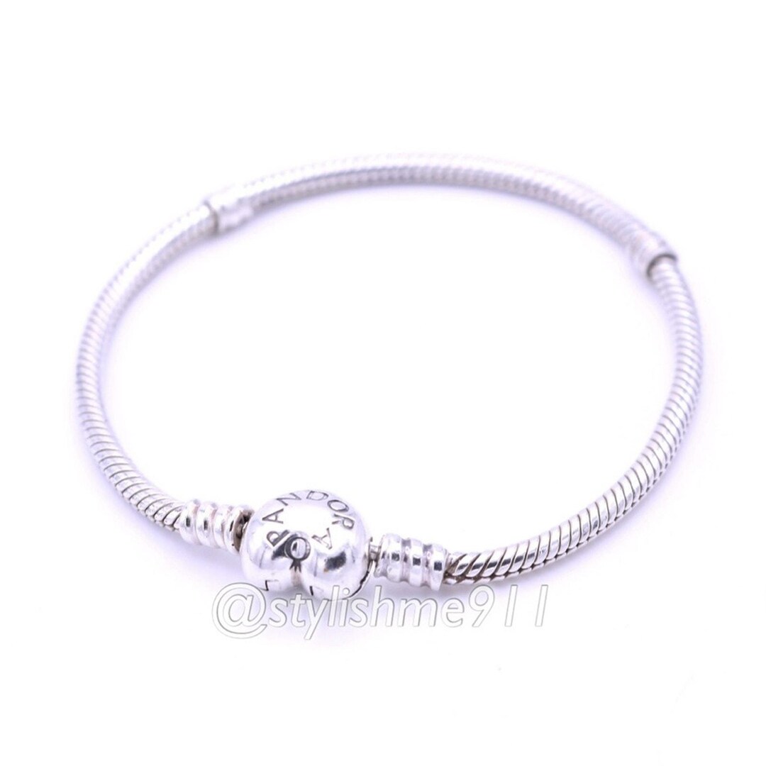 Authentic PANDORA Bracelet With Heart Clasp - 590719 - Etsy
