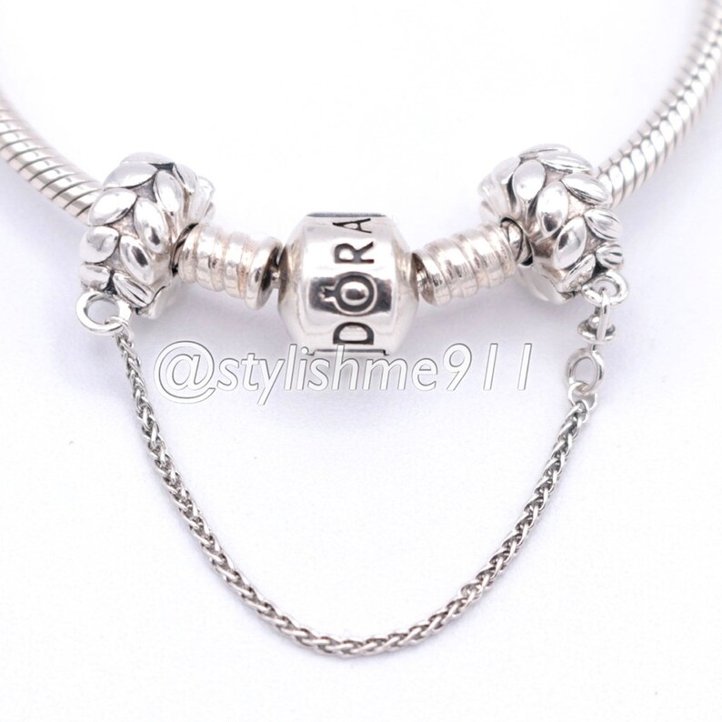 Authentic PANDORA Grains of Energy Safety Chain Clip Etsy UK