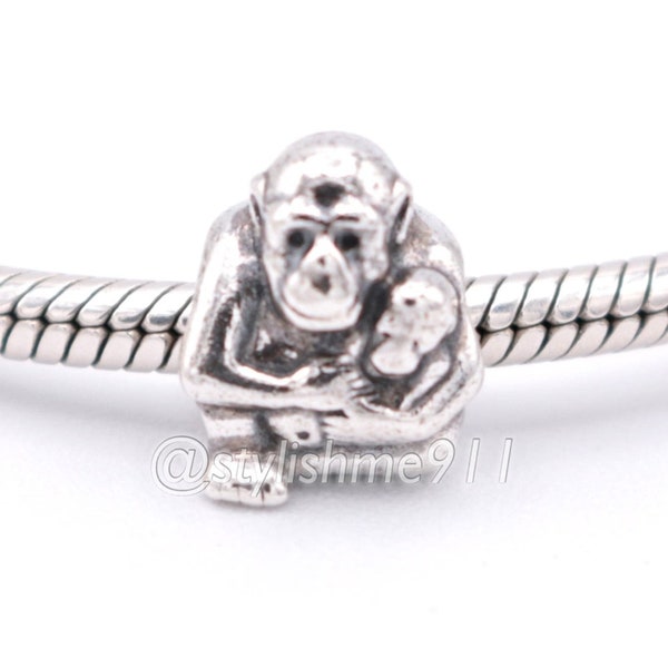 Authentic PANDORA Monkey Family Charm - 790422