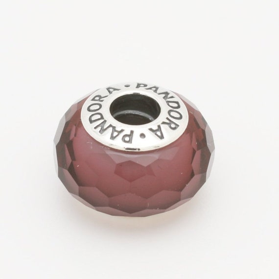 Authentic PANDORA Purple Fascinating Faceted Murano Glass - Etsy