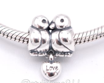 Authentic PANDORA Love Birds Charm  - 791033