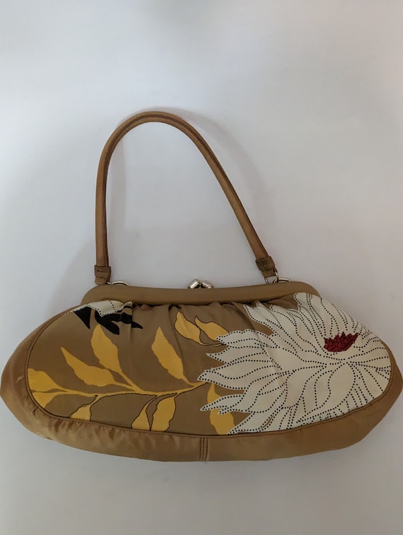 Vintage Silk Banana Republic Handbag,Silk Purse,To
