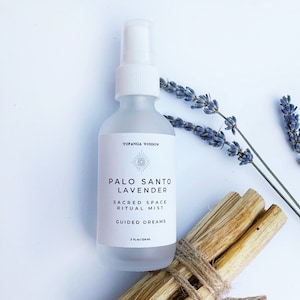 PALO SANTO LAVENDER Sacred Space Ritual Mist / Lucid Dreaming/ Meditation Room Spray