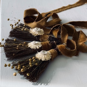 CINNAMON BROOM / Unscented Option/ Besom Broom / Altar Broom/ Wedding /Wall Decor