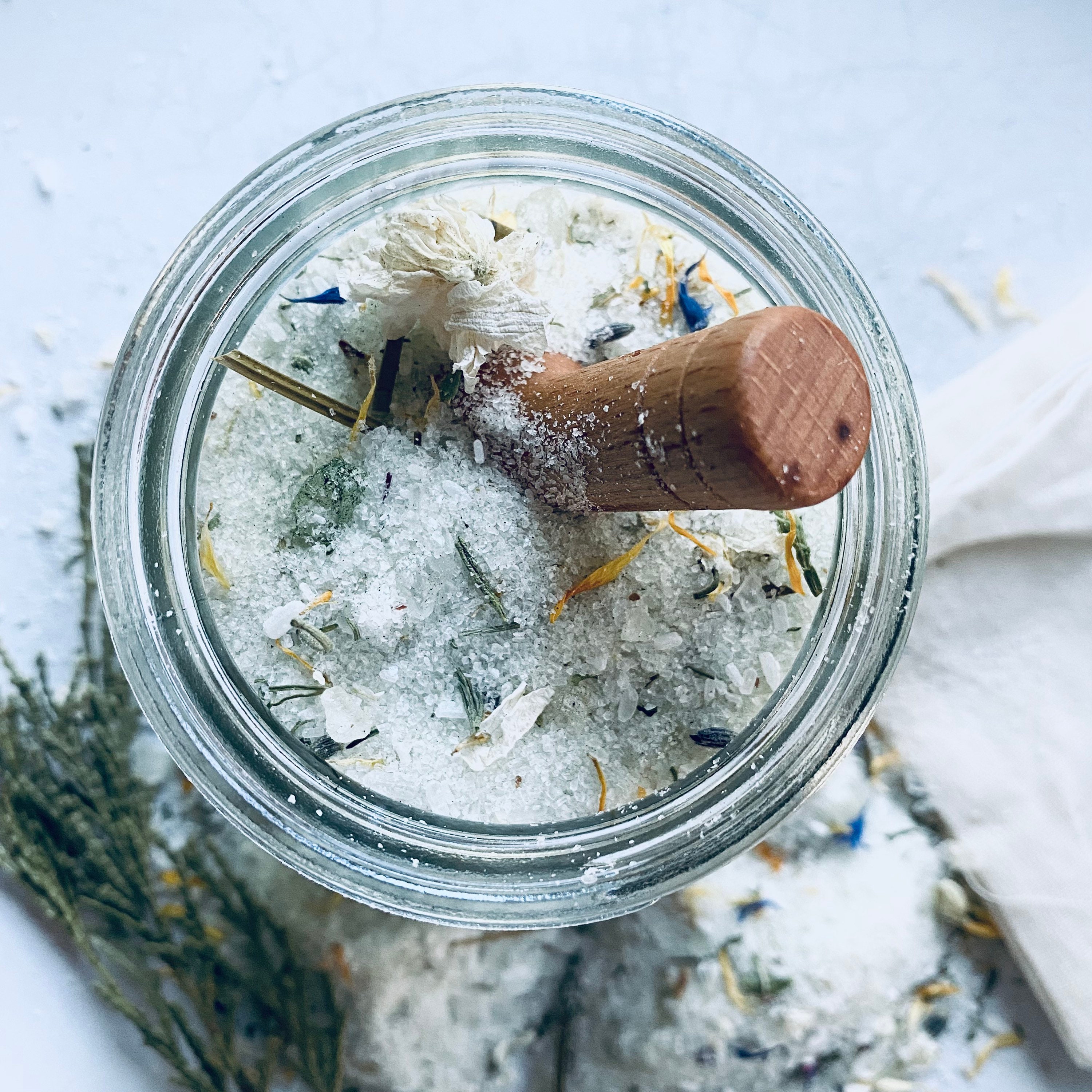 FOREST BATH SALTS /spiritual Bath Soak/ Natural Pine Scent/ Etsy