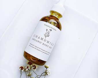 CHAMOMILE BODY OIL / Organic / Vegan/ Non Toxic / Multi Purpose Oil/ Hypoallergenic