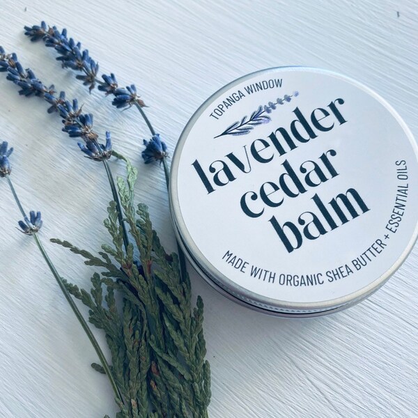 LAVENDER CEDAR BALM / Shea Butter /Organic Hand and Body Lotion