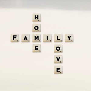 Scrabble tiles for wall/ Wood Scrabble letters for wall/ Scrabble tile wall art/ Scrabble letter wall art/ Christmas gift/ Mothers day gift