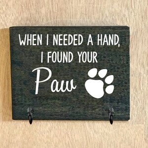 Dog Leash Holder for Wall/ Dog Mom Dog Dad Gift/ Dog Leash Hook/ Leash Hanger/ Personalized Dog/ Mothers Day Fathers Day Gift/Christmas Gift