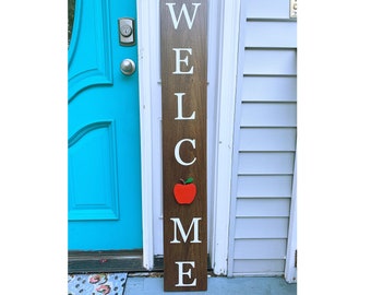 Porch Welcome Sign/ Seasonal Sign/ Wooden Welcome Sign/ Interchangeable/ House Decor/ House Gift/ Home Decor/ Porch/ Christmas Gift