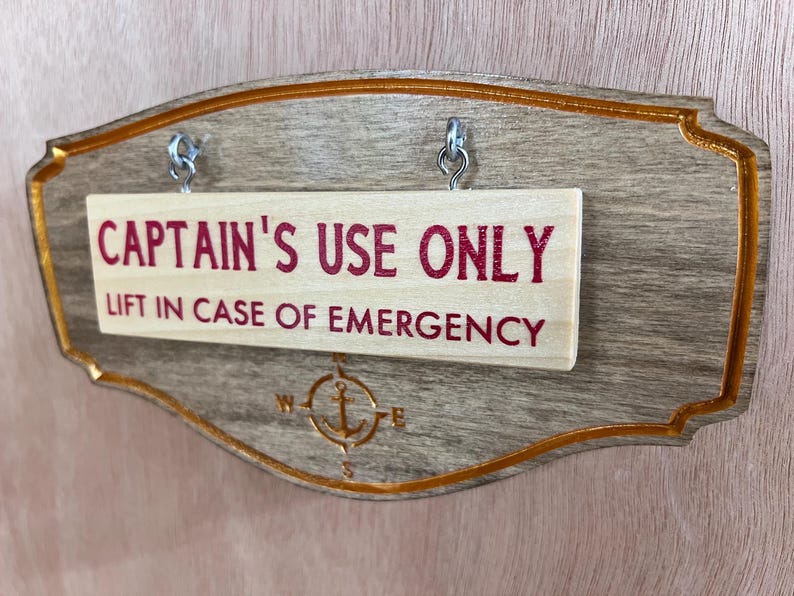 Nautical Captain Boat Sign/ Maritime Decor/nautical Decor/ Boat Sign ...