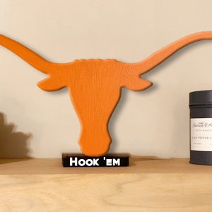 Texas Longhorns College Football/ University of Texas/ UT Football/ UT wall art/ College Student Gift/ Wall Decor/ Fathers Day Tabletop with slogan