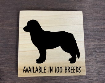 Dog Breed Wood Coasters/ Kitchen Gifts/ Coaster Set/ Kitchen Decor/ Christmas Gift/ Mothers Day/ Fathers Day/ Dog mom/ Dog dad