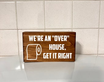 Bathroom Decor/ Bathroom Art/ Bathroom Signs/ Funny Bathroom Signs/ Bathroom Decor for Shelf/ Funny Bathroom Art/ Home decor and gifts