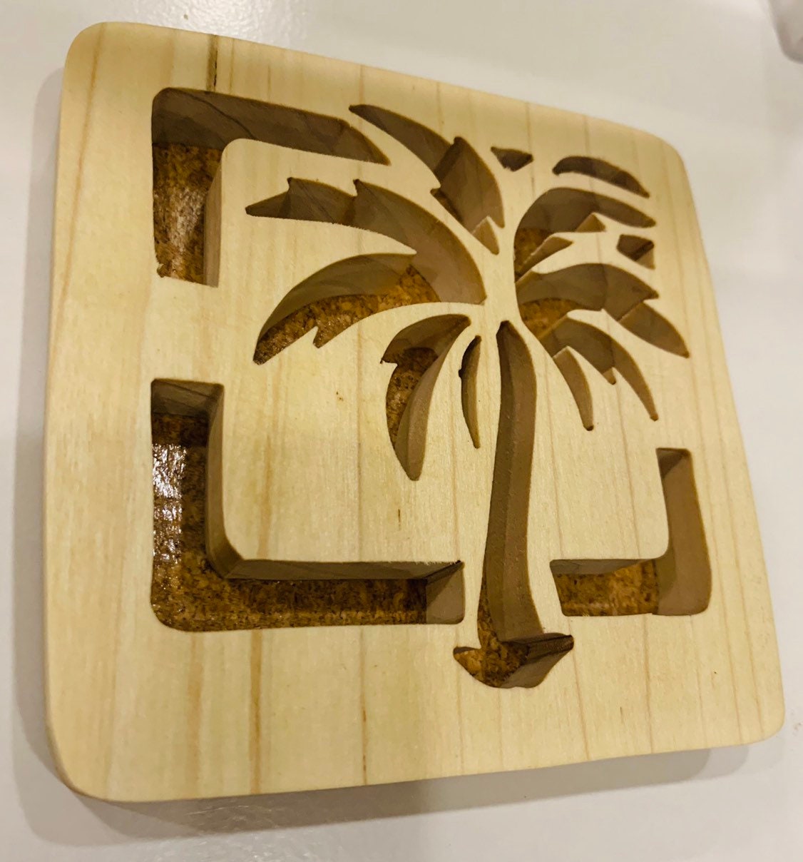 Palm Tree Trivet/ Wooden Trivet/ Wooden Palm Tree/ Home Decor/ Etsy