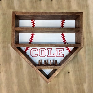 Baseball display case/ Baseball Game Ball Display/ Baseball Display Shelf/ Baseball Display Holder/ Custom Baseball Display/ Christmas Gift