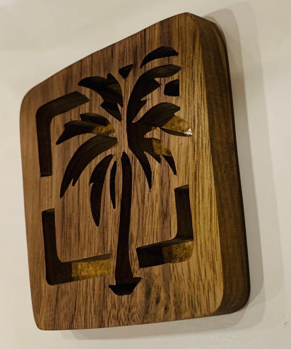 Palm Tree Trivet/ Wooden Trivet/ Wooden Palm Tree/ Home Decor/ Kitchen Decor/ Mothers Day gift/ Christmas Gift