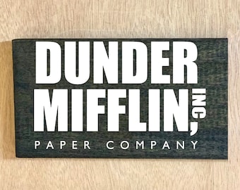 Dunder Mifflin Paper Company Sign/ The Office Sign/ The Office Gifts/ Christmas Gift/ Fathers day/ Man cave decor