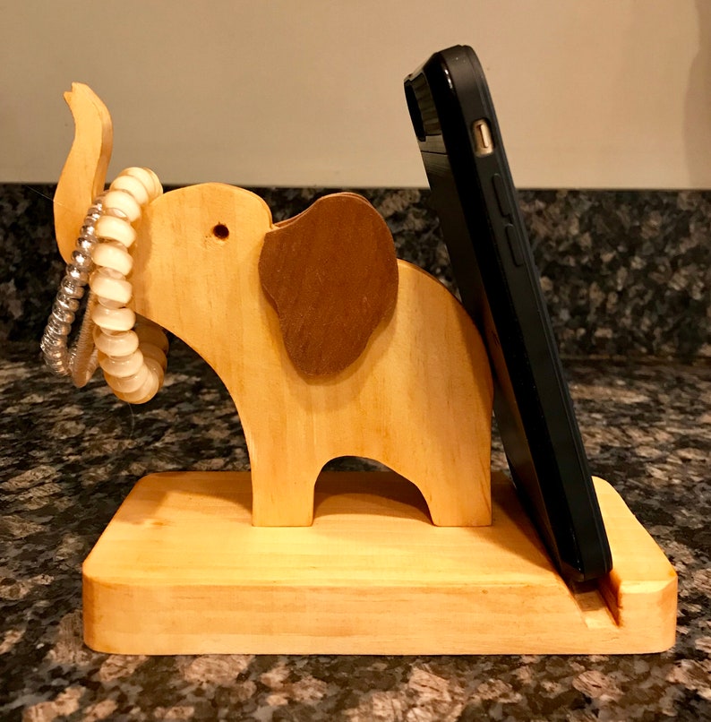 Elephant Cell Phone Holder/ Elephant Decor/ Elephant Gifts/ Etsy