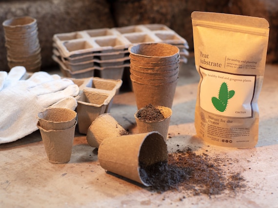 Substrat de tourbe de cactus : terreau de qualit suprieure pour les  semis, 100 g - Etsy France